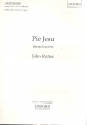 Pie Jesu from Requiem for soprano, mixed chorus and organ score