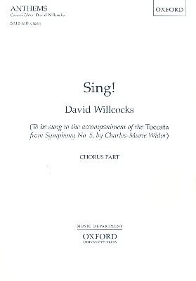 Sing for mixed chorus and organ chorus score