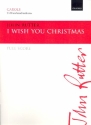 I wish You Christmas for mixed chorus and small orchestra score