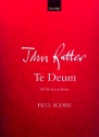 Te deum for mixed chorus and small orchestra score