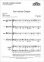 Ave verum corpus for mixed chorus a cappella,  score (with piano for rehearsal only)