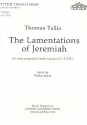 Lamentation of Jeremiah for male chorus score (la)