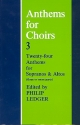 Anthems for Choirs vol.3 for female chorus (accompanied and unaccompanied)