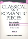 A fourth Book of classical and romantic pieces for violin and piano