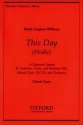 Vaughan Williams, Ralph Hodie (This Day)