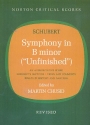Symphony b minor no.8 for orchestra study score with critical comment