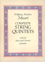 Complete String Quintets score
