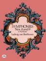 Symphonies nos.8 and 9 score 