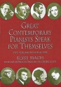 GREAT CONTEMPORARY PIANISTS SPEAK FOR THEMSELVES     (2VOLUMES IN 1) MACH, ELISE, ED.