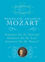 W.A. Mozart: Symphonies Nos. 35, 36, & 38 Orchestra Study Score