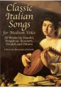 Classic Italien Songs for medium voice and piano