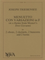 Joseph Triebensee Menuetto con Variazioni in F wind octet