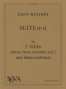 J Weldon Suite in D minor violin duet