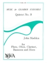 John Madden Quintet No. 3 wind quintet