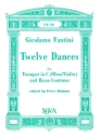 Girolamo Fantini Twelve Dances, with organ trumpet & piano