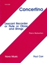 Paul Carr Concertino flute & piano, descant recorder & piano