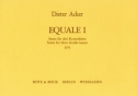 Dieter Acker Equale 1 double bass trio