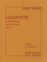 Detlev Glanert Four Quartets Op.12 cello & double bass