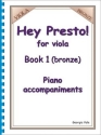 Georgia Vale Hey Presto! for Viola Book 1 (Bronze) Piano Accompaniments viola tutor