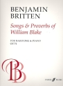 Songs and proverbs of William Blake op.74  for baritone and piano