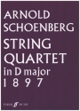 String Quartet in D major for string quartet score