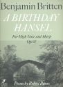 A Birthday Hansel op.92 for high voice and harp score