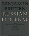 Russian Funeral for brass ensemble and percussion full score