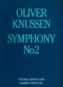 Symphony no.2 op.7 for high soprano and chamber orchestra score