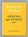 String Quintet for 2 violins, viola and 2 violoncelli study score