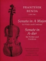 Benda, Frantisek Sonata in A (violin and piano)  Violin and piano