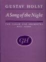 A Song of the Night for violin and orchestra full score