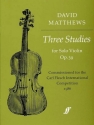 3 Studies op.39 for violin