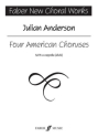 4 American Choruses for mixed chorus (SATB) a cappella score (piano for rehearsal only)