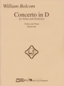 William Bolcom Concerto in D for Violin and Orchestra Violin Buch
