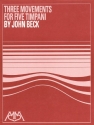 John Ness Beck, Three Movements Timpani Buch