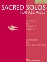 Sacred Solos for All Ages   for low voice and piano Songbook