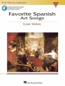 Favorite Spanish Art Songs (+Online-Audio) for low voice and piano