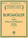 Friedrich Burgmller, 12 Brilliant and Melodious Studies, Op. 105 Klavier Buch