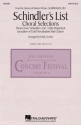 Schindler's List (Choral selections) for mixed chorus and piano score