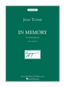 Joan Tower, In Memory Streichquartett Partitur + Stimmen