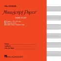 Wide Staff Manuscript Paper Red Cover