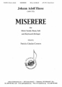 HL08771940  J.A. Hasse, Miserere für SSAA, Soli and keyboard (strings) piano reduction
