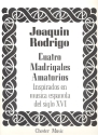 4 Madrigales amatorios for medium voice and piano
