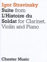 Suite from l'histoire du soldat for clarinet, violin and piano