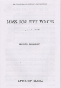 Lennox Berkeley: Mass For Five Voices Op.64 SATB Vocal Score