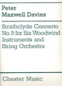 Strathclyde Concerto No. 9 for Flute piccolo, Flute alto, Cor anglais, Clarinet (Eb), Bass clarinet (Eb), Contrabasson and String Orchestra Score and Parts