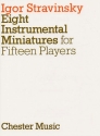 8 instrumental Miniatures for 15 players study score
