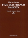 5 old French Dances for viola (violin, cello ) and piano