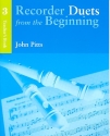 Recorder duets from the beginning vol.3 for 2 recorders (ss) and piano teachers book