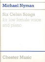 6 Celan Songs for low female voice and piano